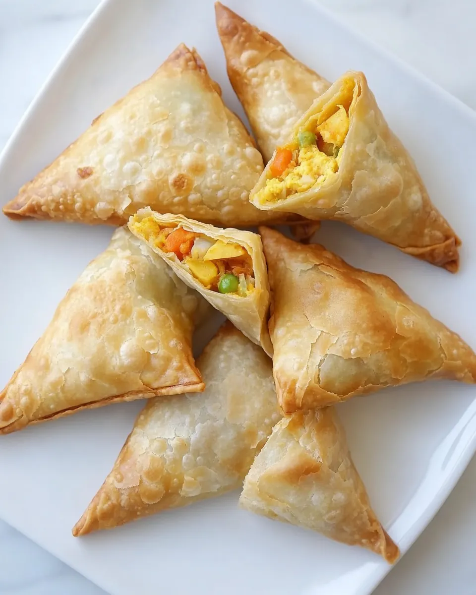 Vegetarian Baked Samosas