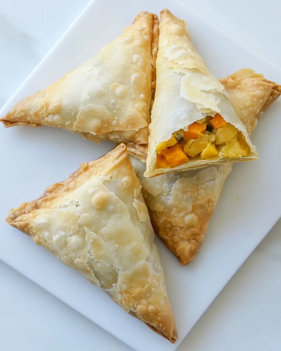 Vegetarian Baked Samosas
