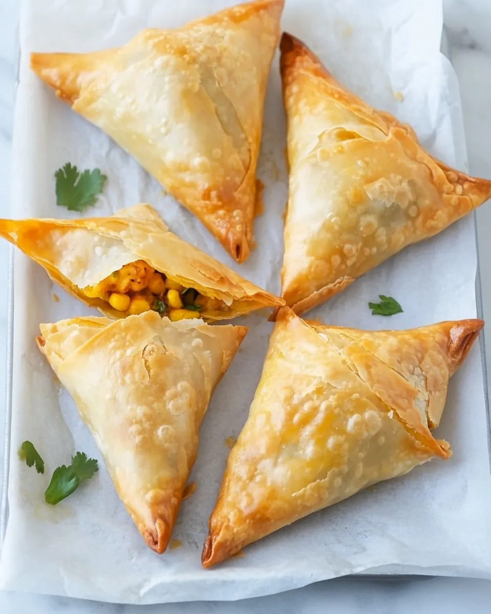 Vegetarian Baked Samosas