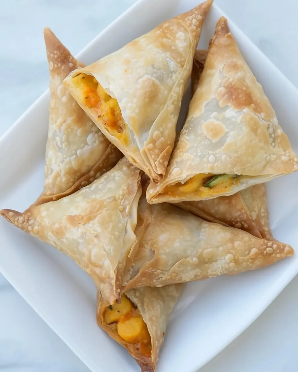 Vegetarian Baked Samosas