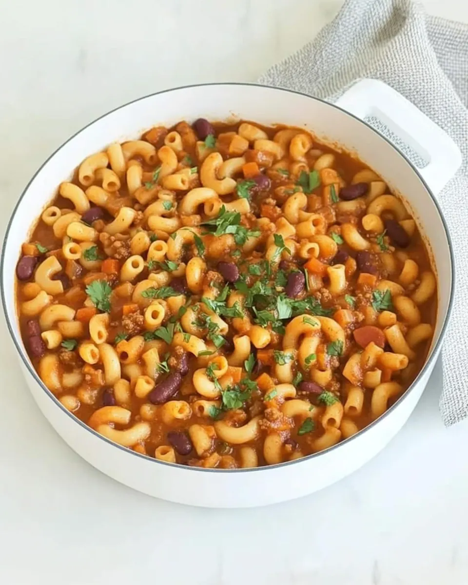 Vegetarian Chili Mac Recipe