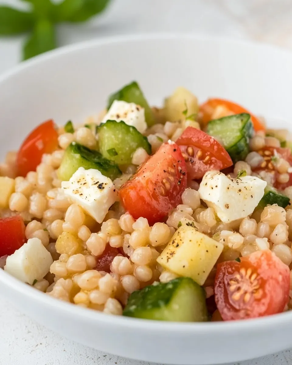 Vegetarian Greek Barley Salad