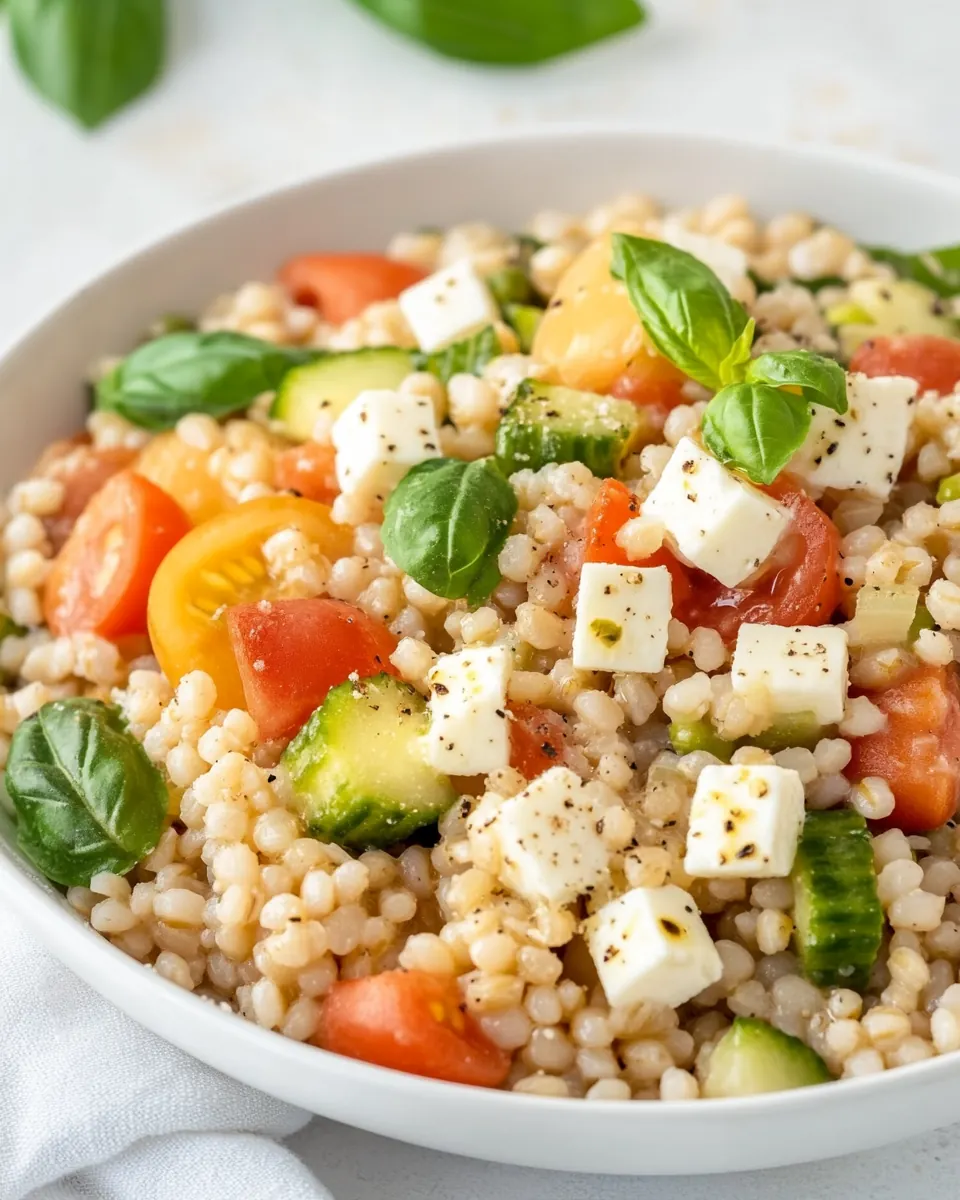 Vegetarian Greek Barley Salad