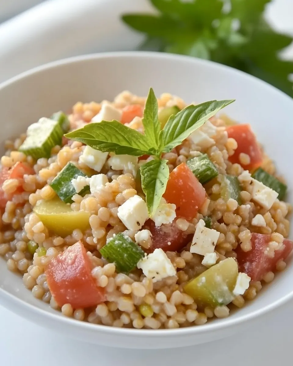 Vegetarian Greek Barley Salad