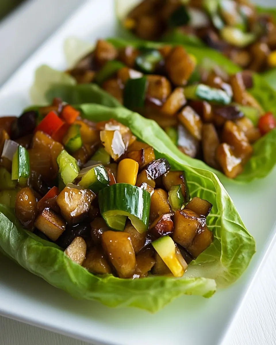 Vegetarian Lettuce Wraps