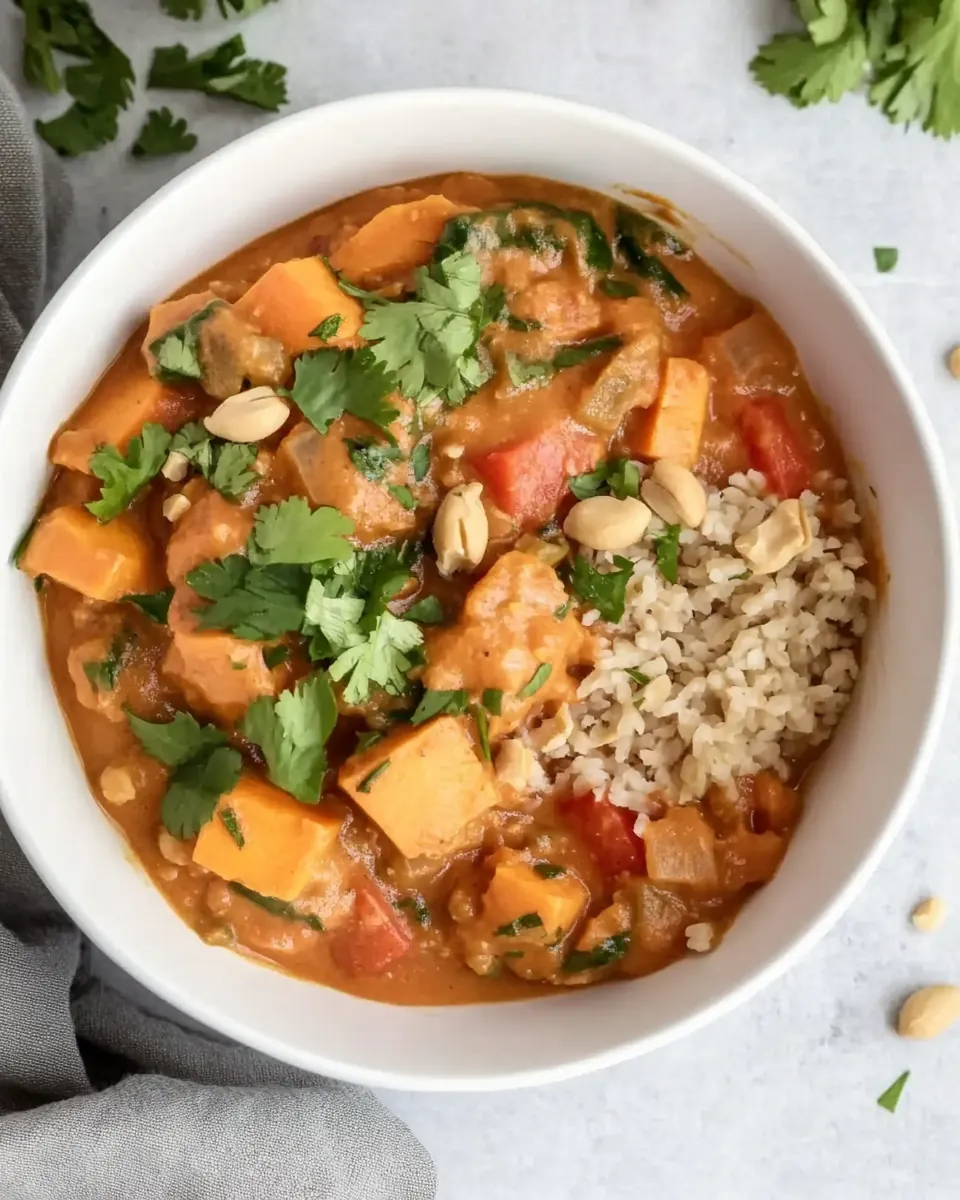 Vegetarian Sweet Potato Peanut Stew
