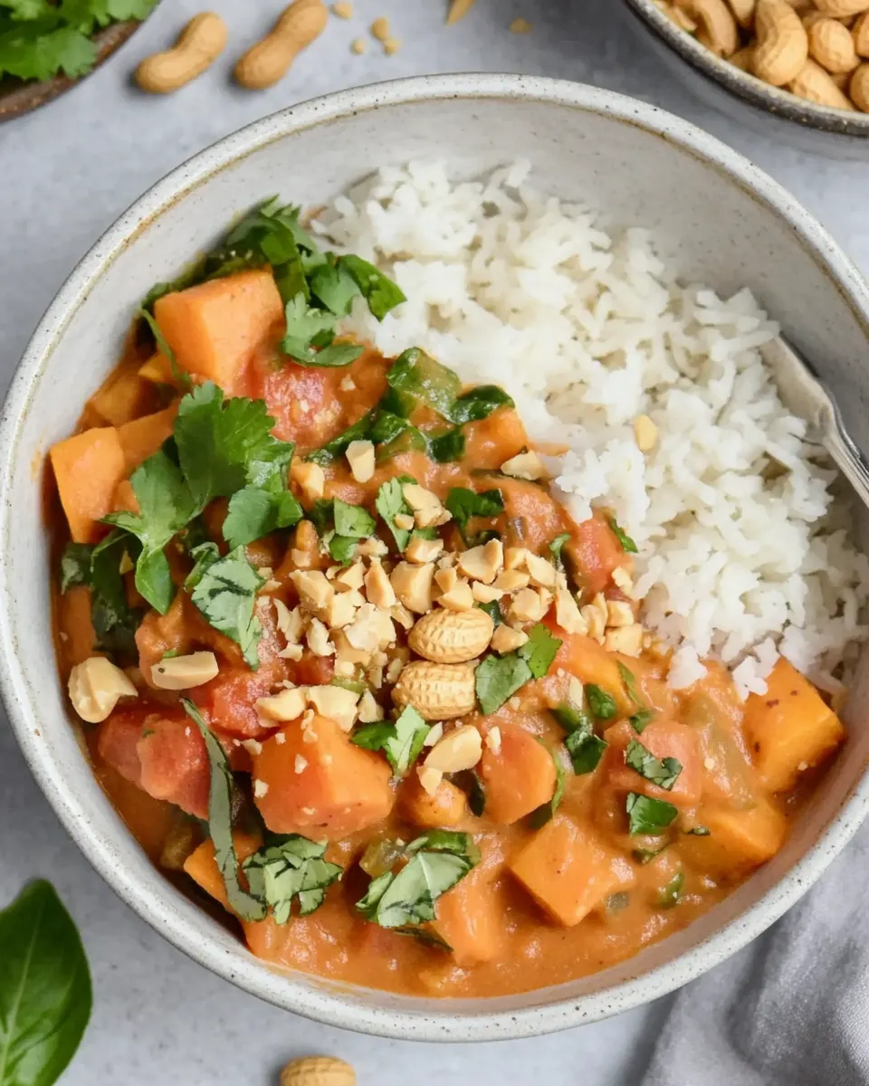 Vegetarian Sweet Potato Peanut Stew