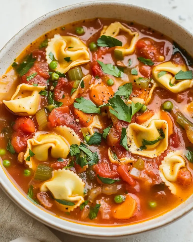 Vegetarian Tortellini Soup
