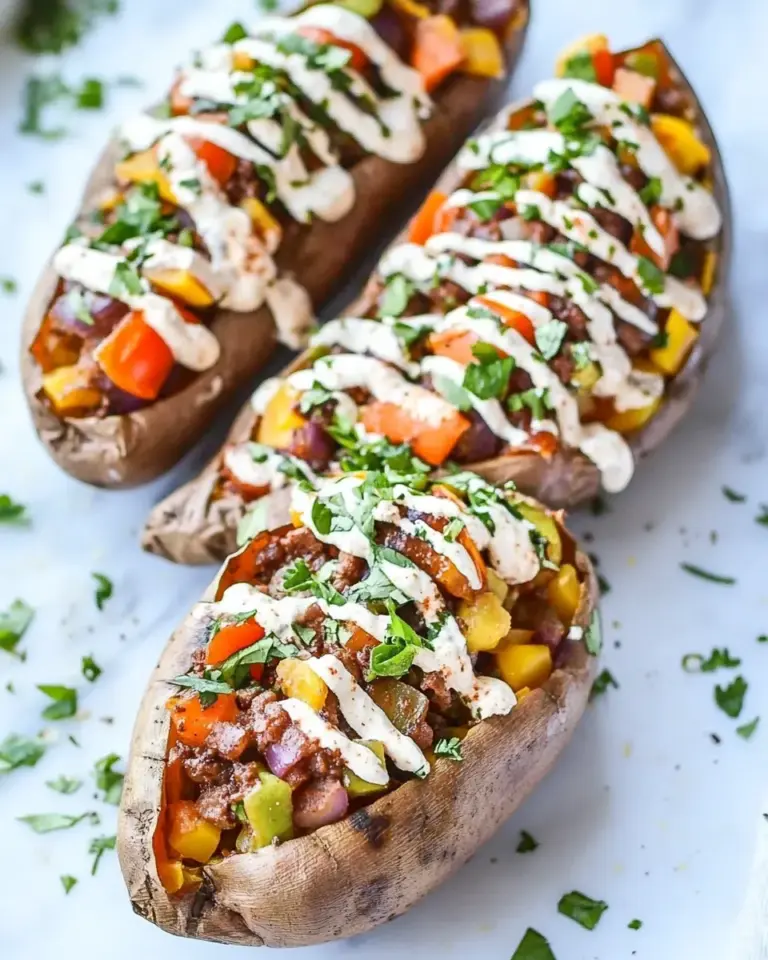 Veggie Fajita Stuffed Sweet Potatoes