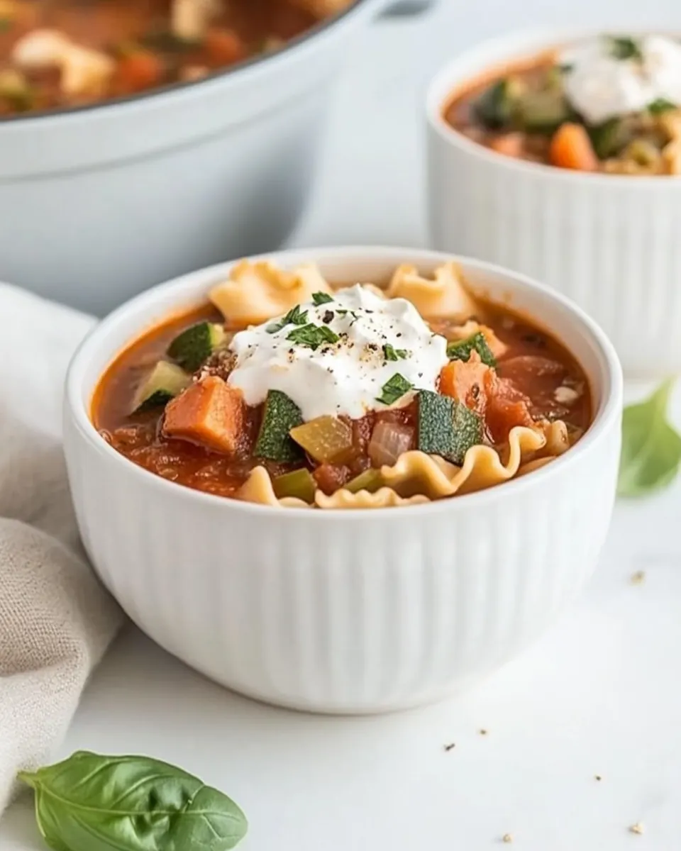 Veggie Lasagna Soup