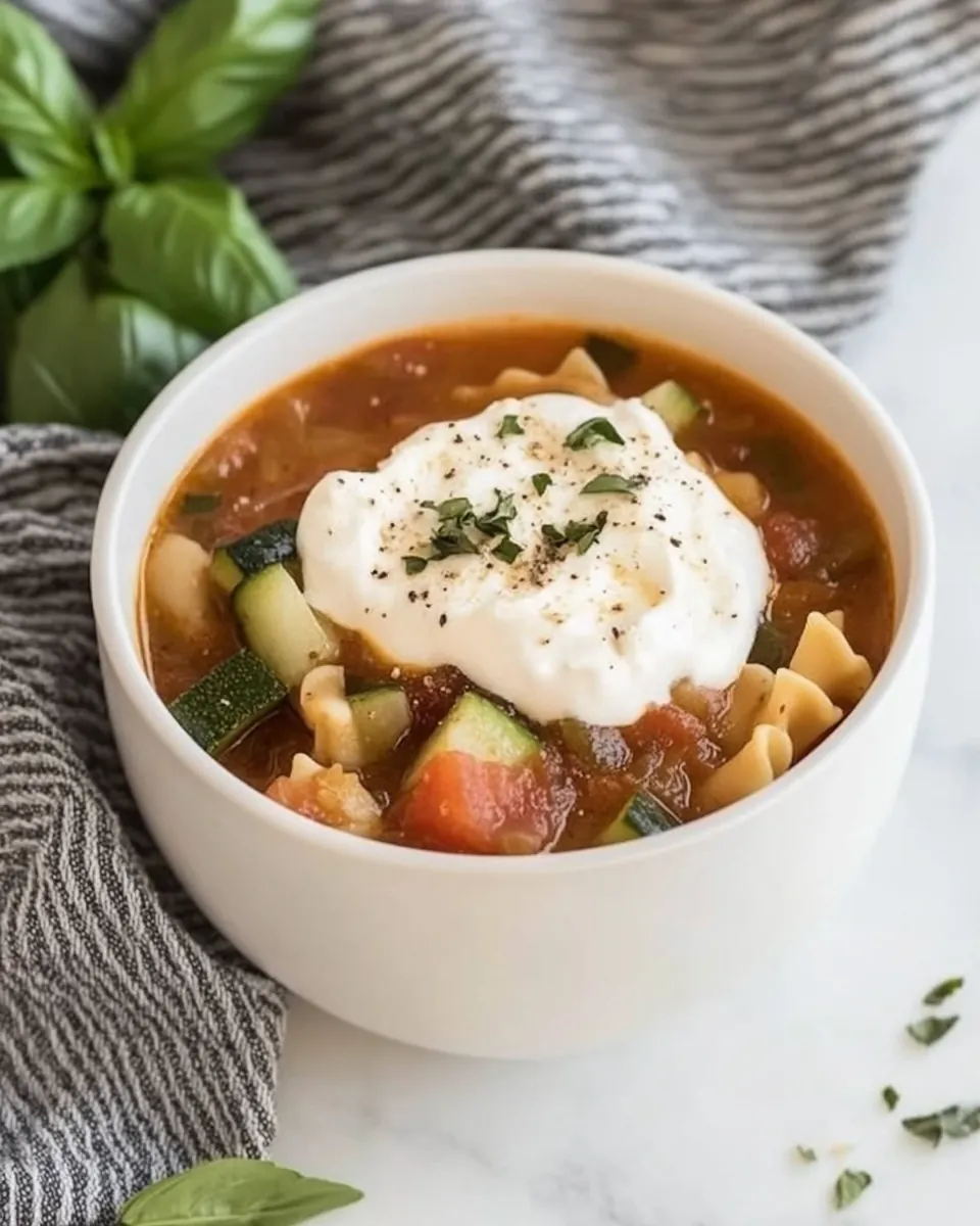 Veggie Lasagna Soup