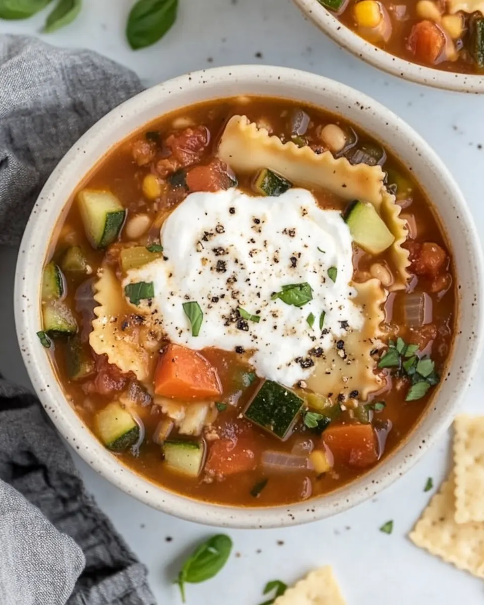 Veggie Lasagna Soup