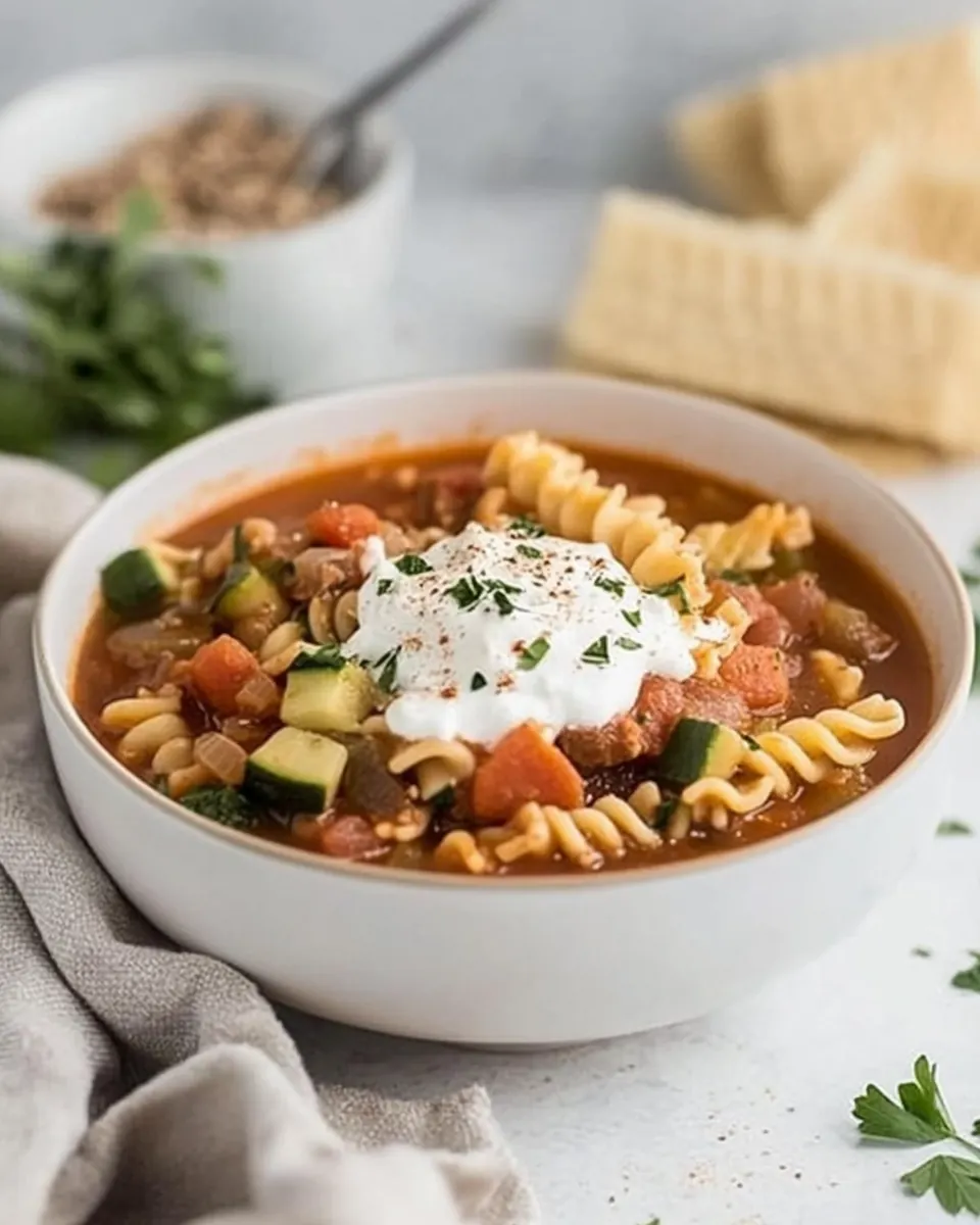 Veggie Lasagna Soup