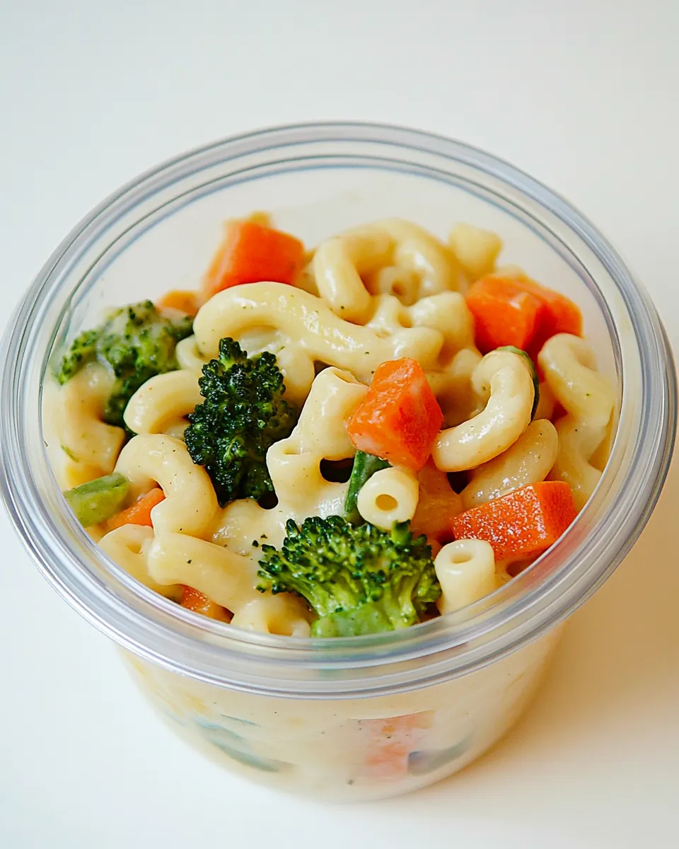 Veggie Mac and Cheese Soup