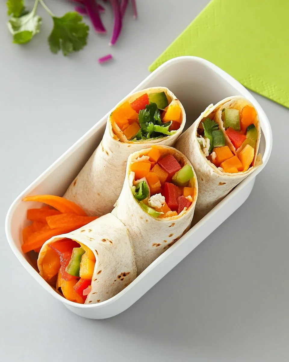 Veggie Tortilla Rollups