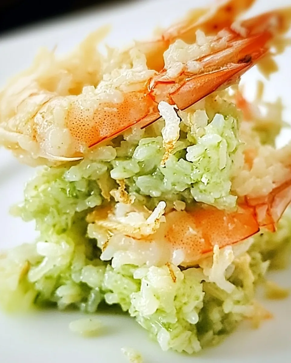 Vietnamese Green Rice Fried Prawn