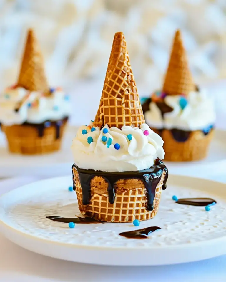 Waffle Cone Cheesecake Minis
