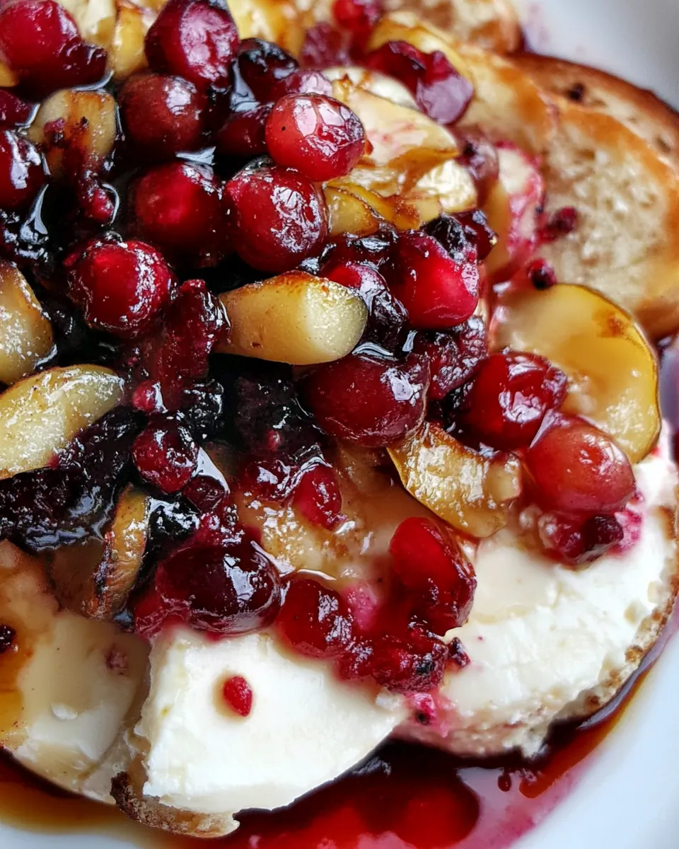 Warm Brie with Honeyed Fruit Compote