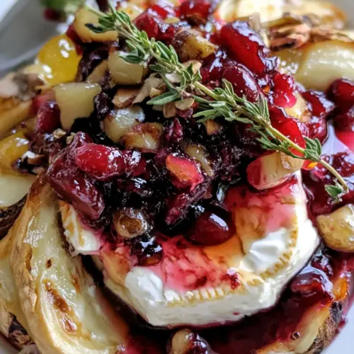 Warm Brie with Honeyed Fruit Compote