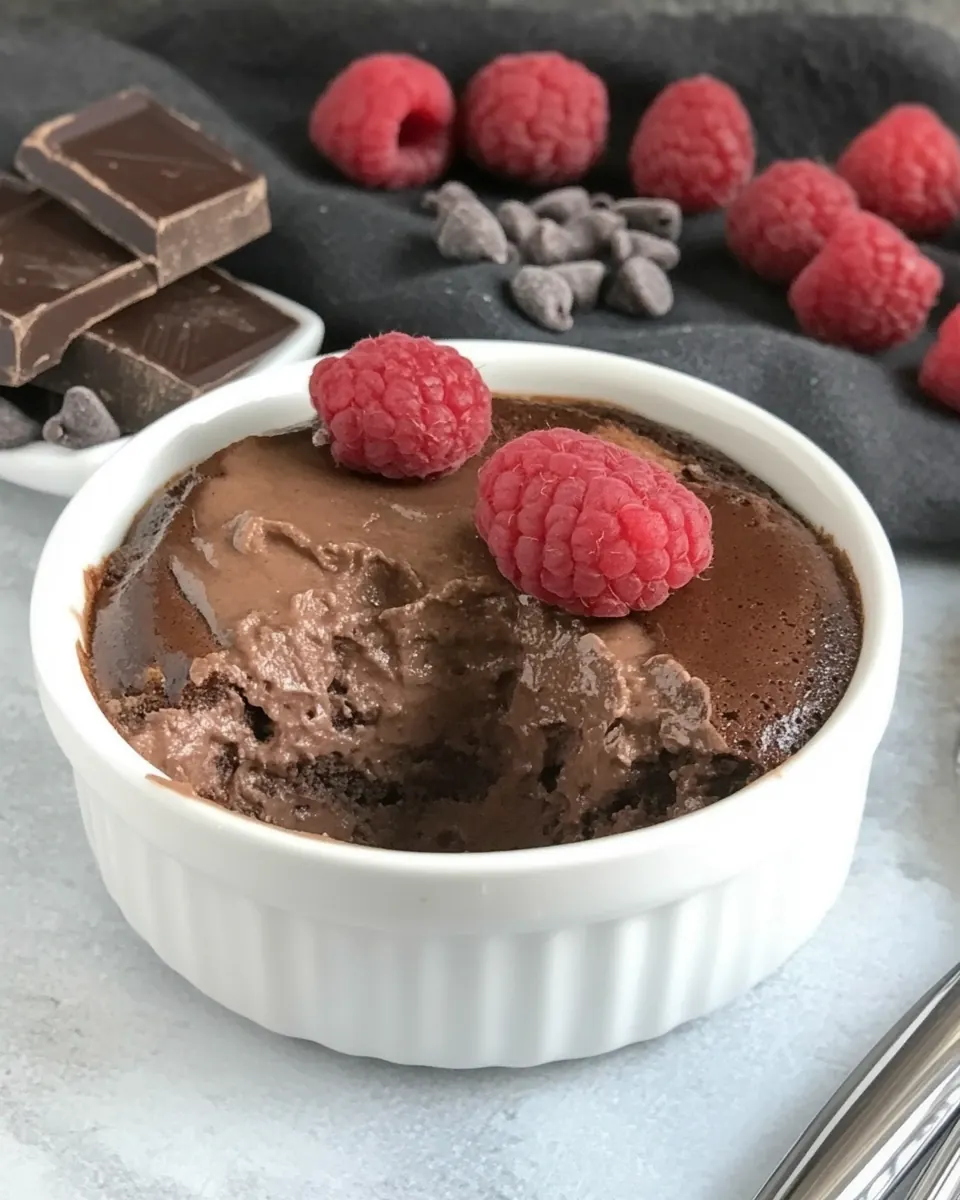 Warm Chocolate Cheesecakes
