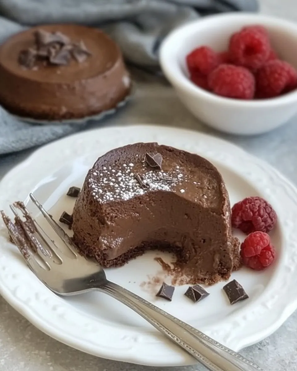 Warm Chocolate Cheesecakes