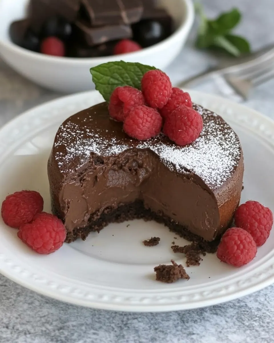 Warm Chocolate Cheesecakes