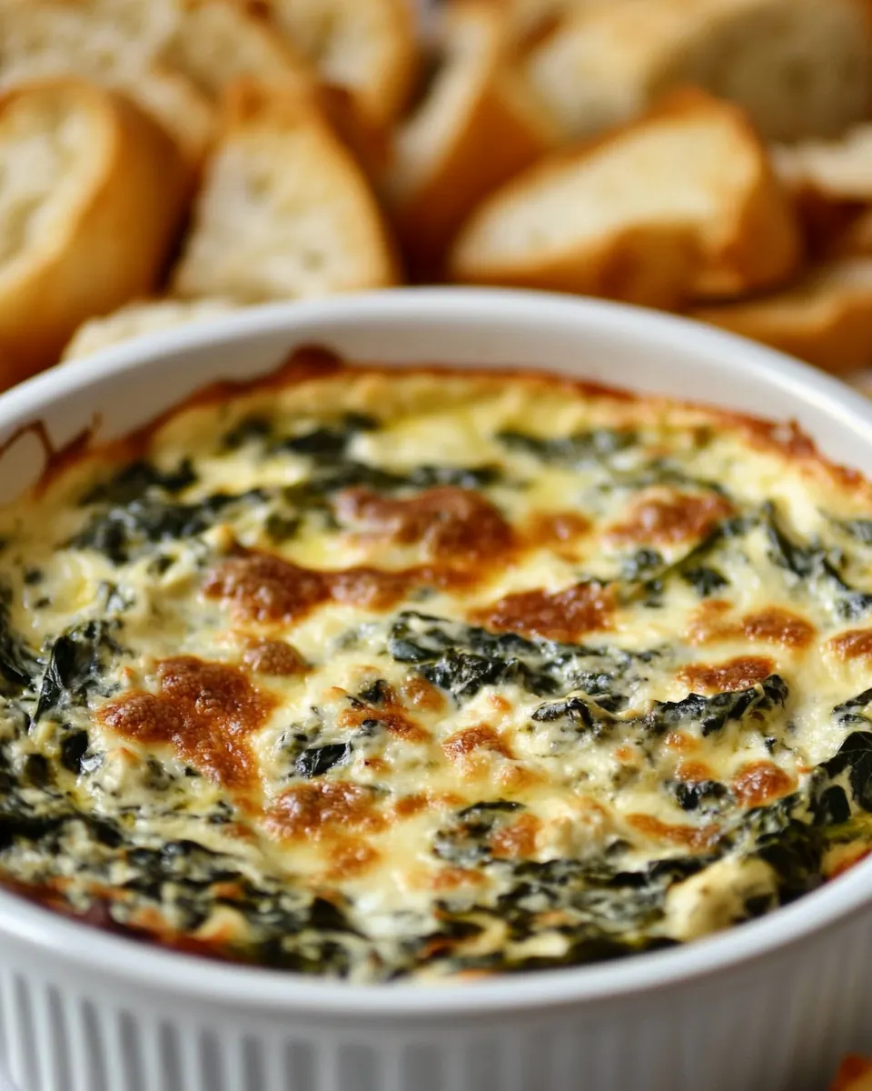 Warm Spinach Mascarpone Dip