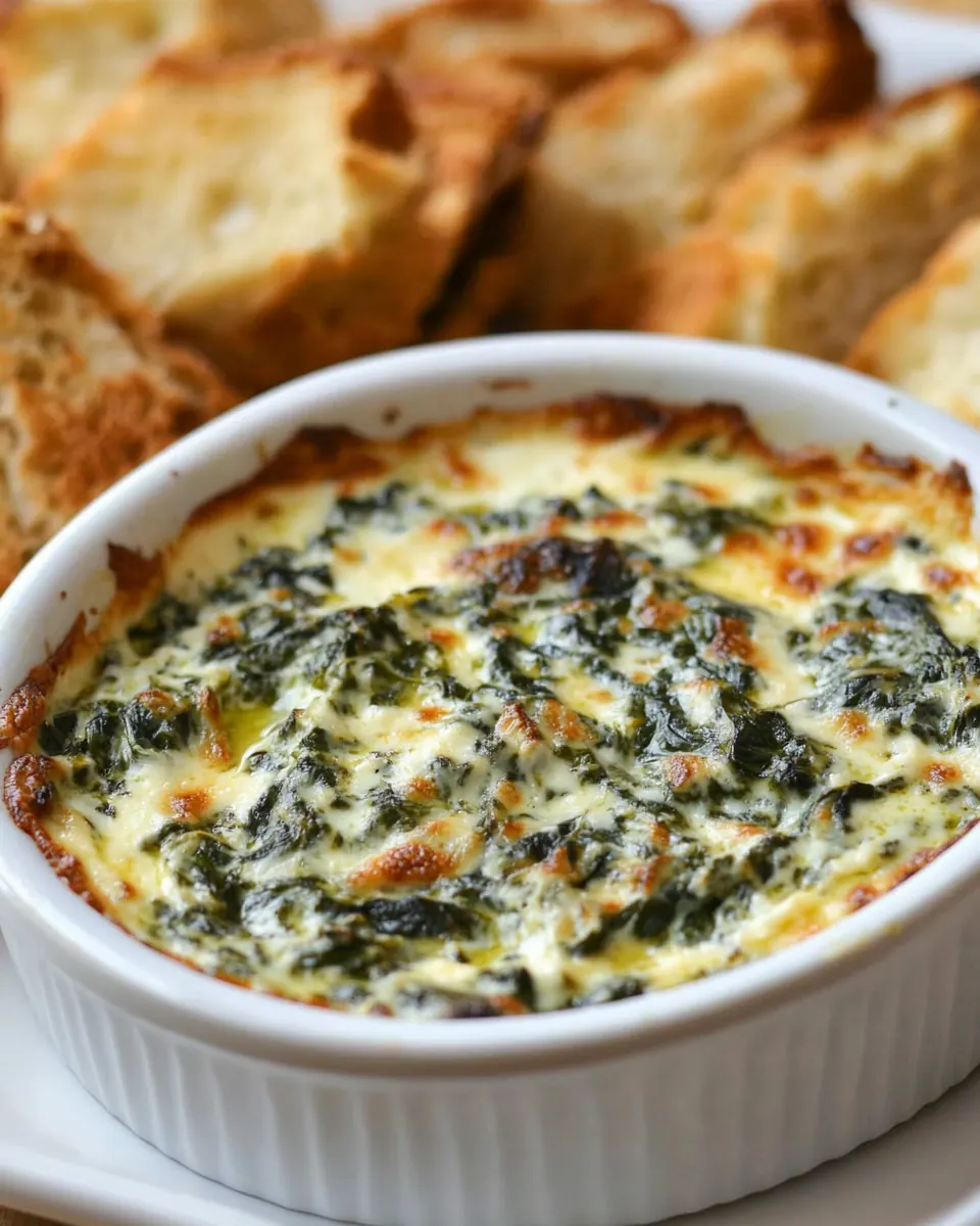 Warm Spinach Mascarpone Dip