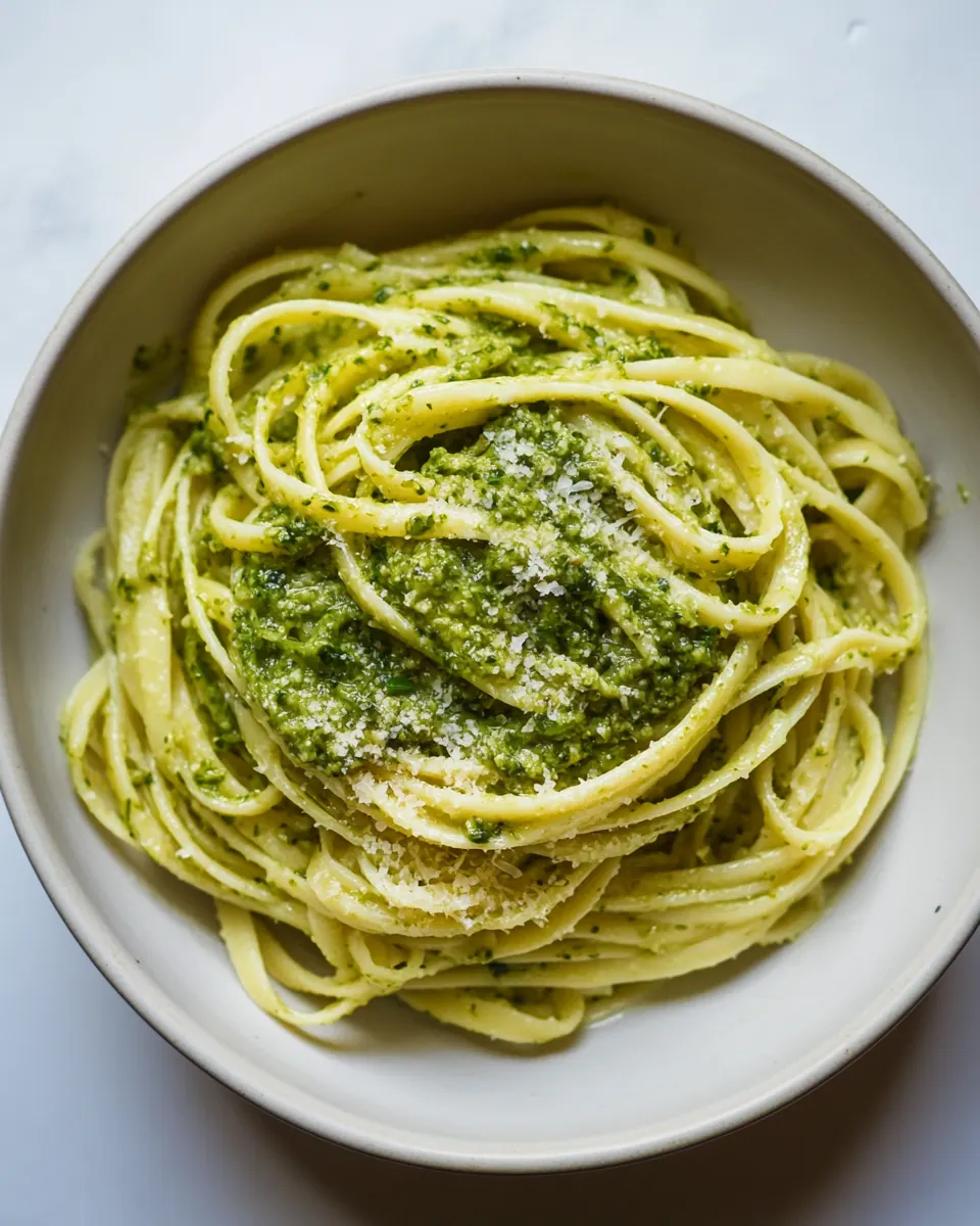 Watercress Pesto with Linguine
