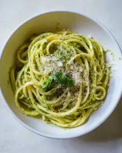 Watercress Pesto with Linguine