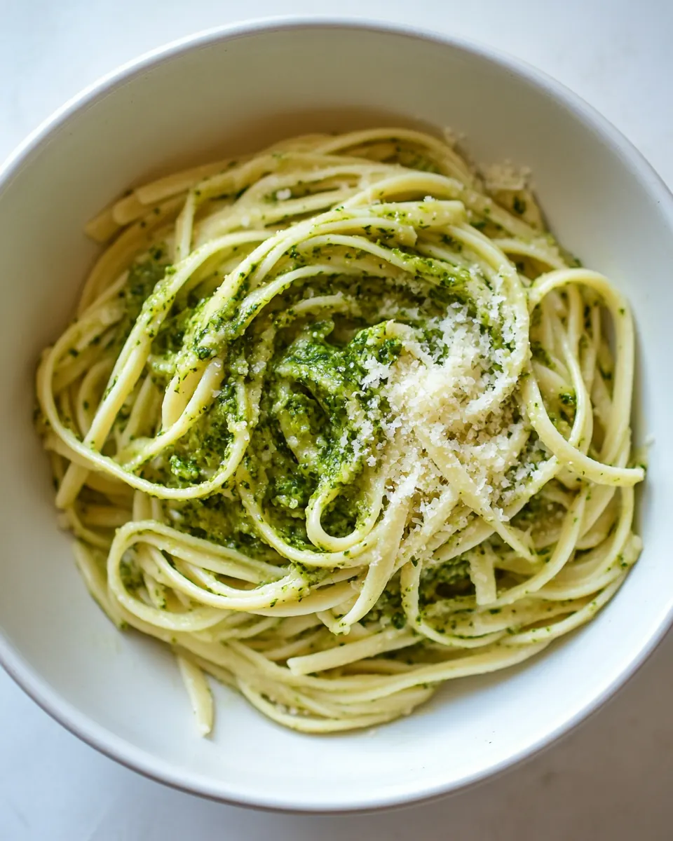 Watercress Pesto with Linguine