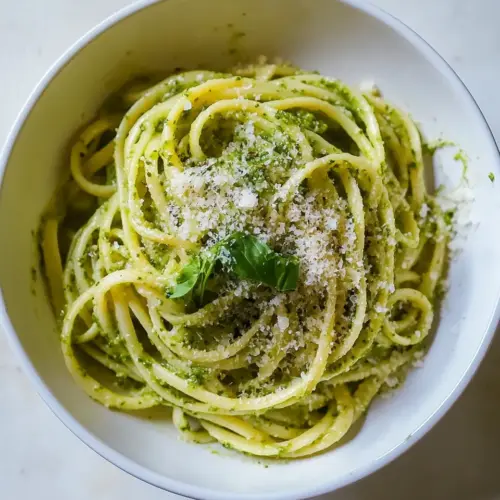 Watercress Pesto with Linguine