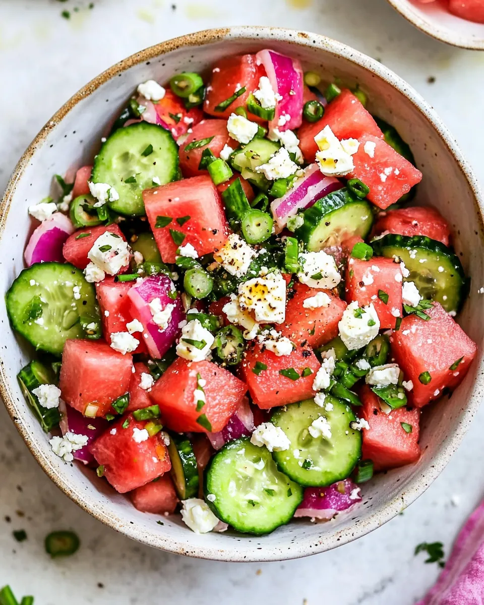 Watermelon Salad With Feta