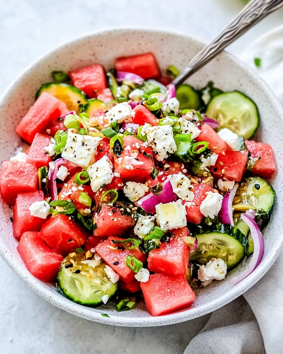 Watermelon Salad With Feta