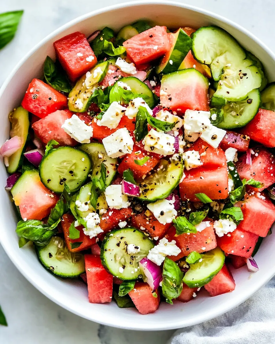 Watermelon Salad With Feta