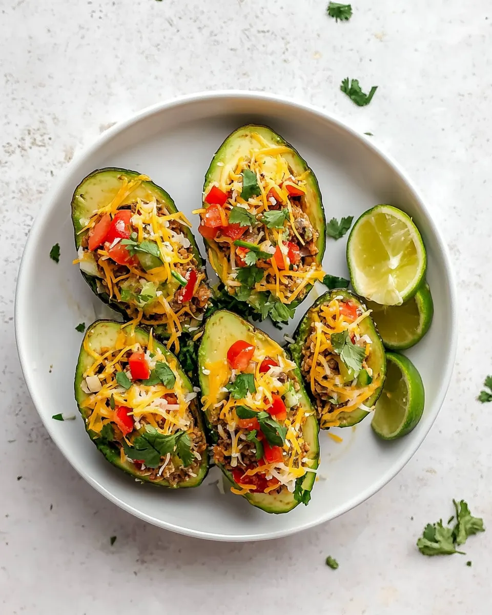 Weeknight Taco Stuffed Avocados