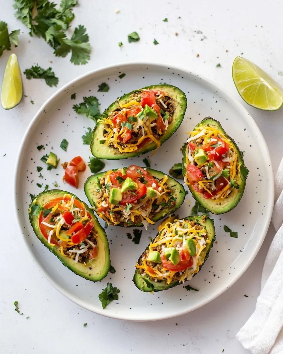 Weeknight Taco Stuffed Avocados
