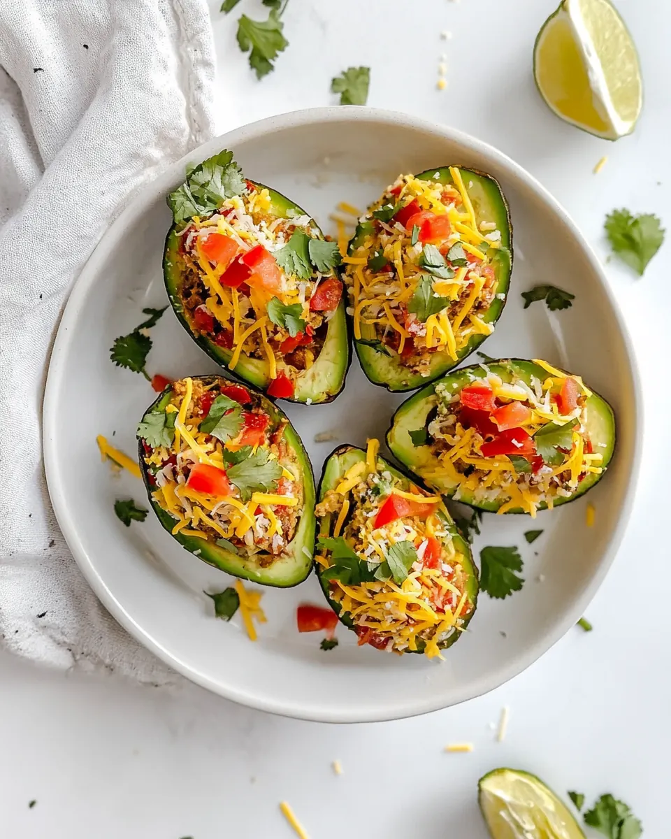 Weeknight Taco Stuffed Avocados