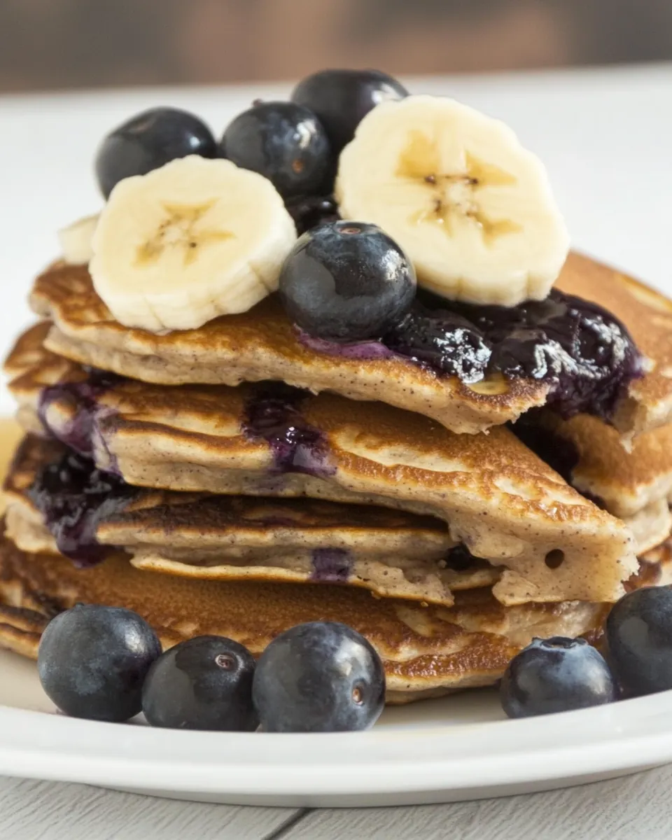 Weight Watchers Banana Blueberry Pancakes