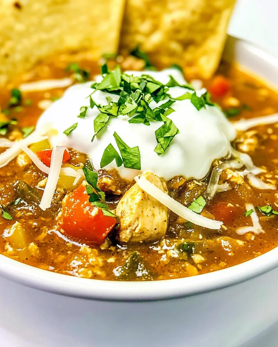 White Chili with Tomatillos and Chicken