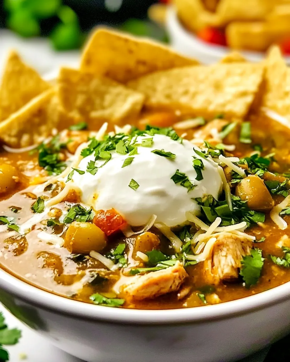 White Chili with Tomatillos and Chicken