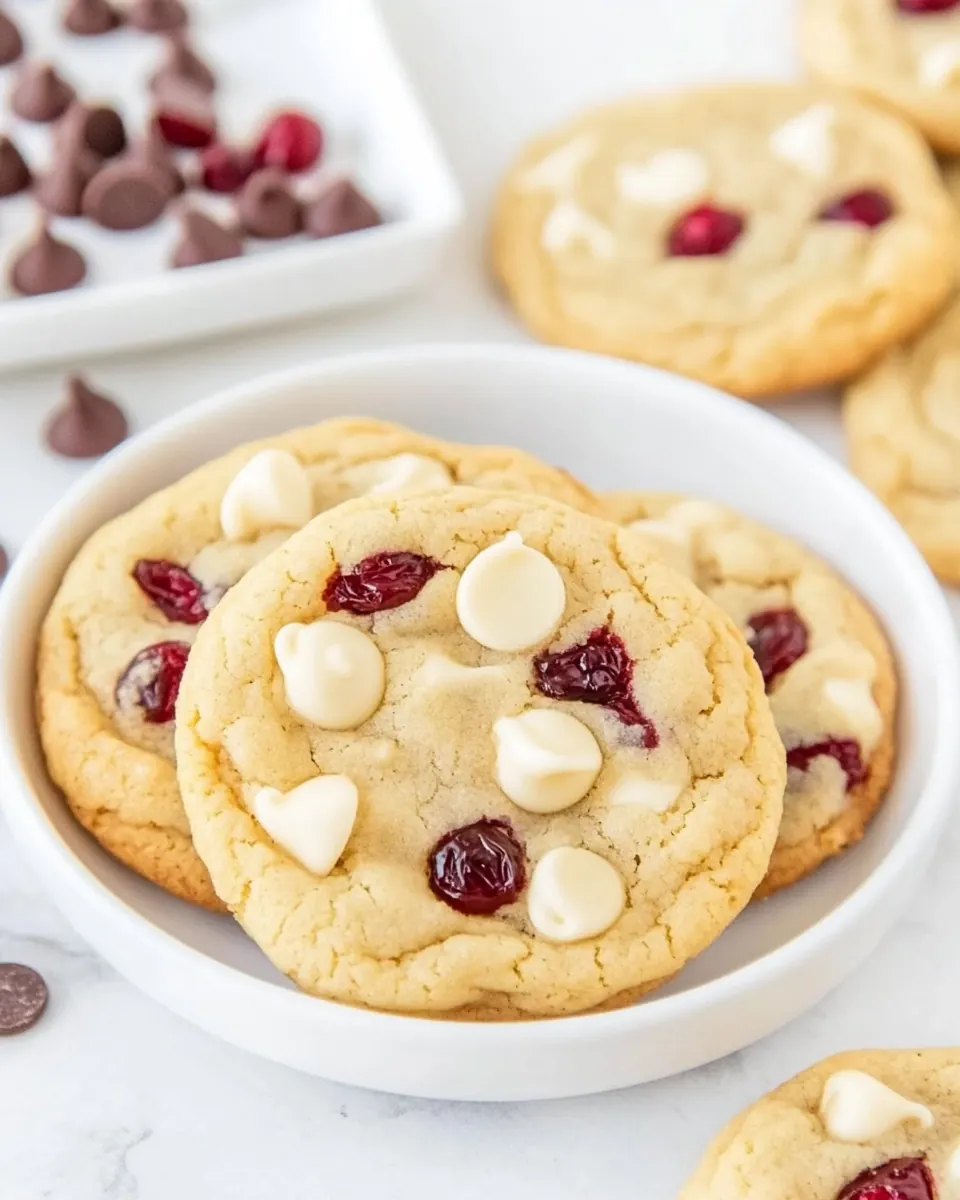 White Chocolate Chip Cranberry Cookies