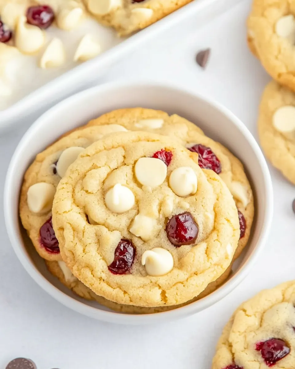 White Chocolate Chip Cranberry Cookies