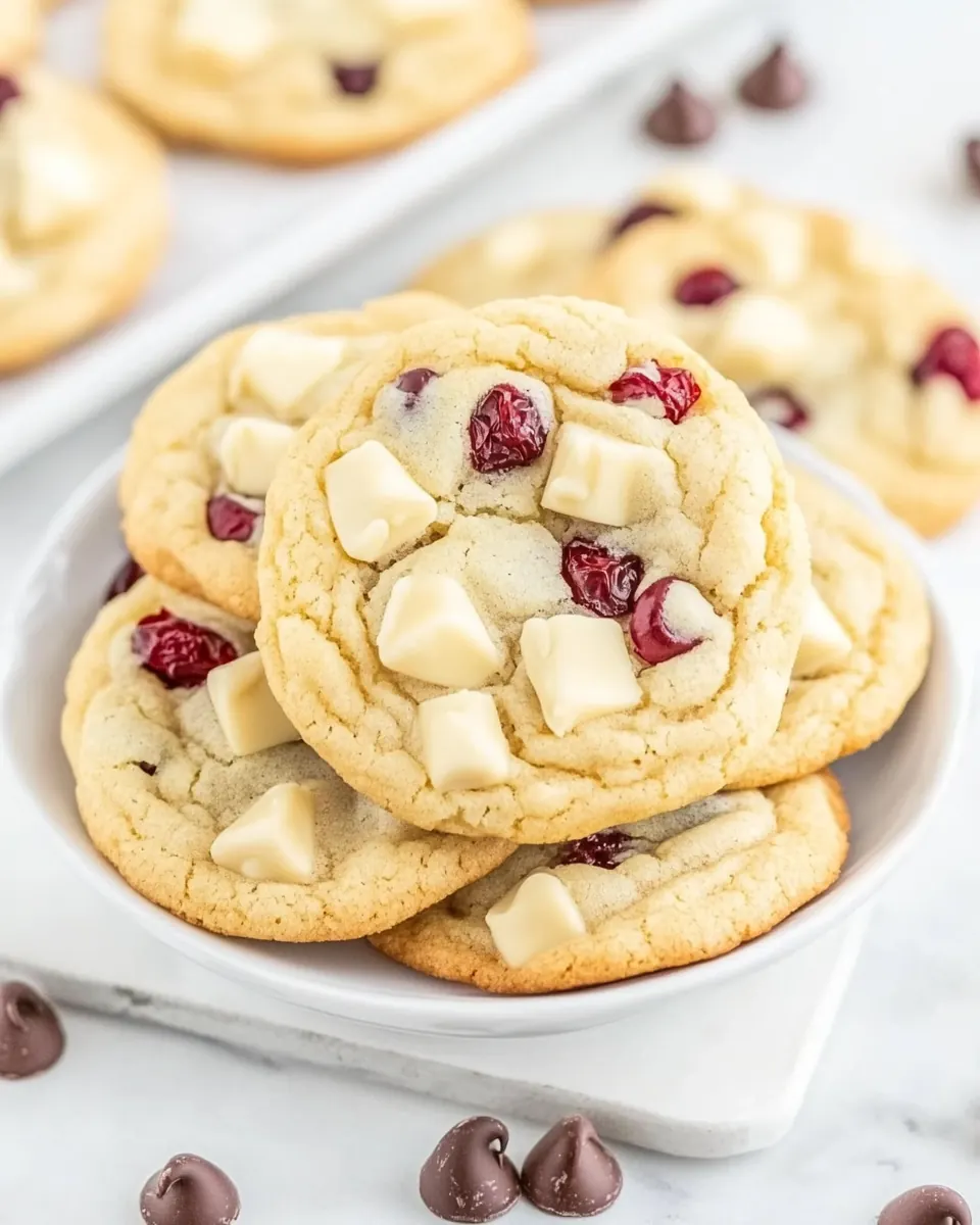 White Chocolate Chip Cranberry Cookies