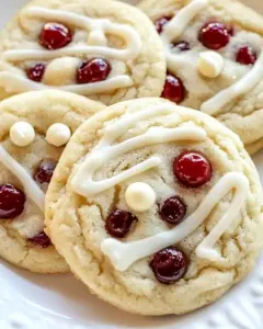 White Chocolate Cranberry Sugar Cookies