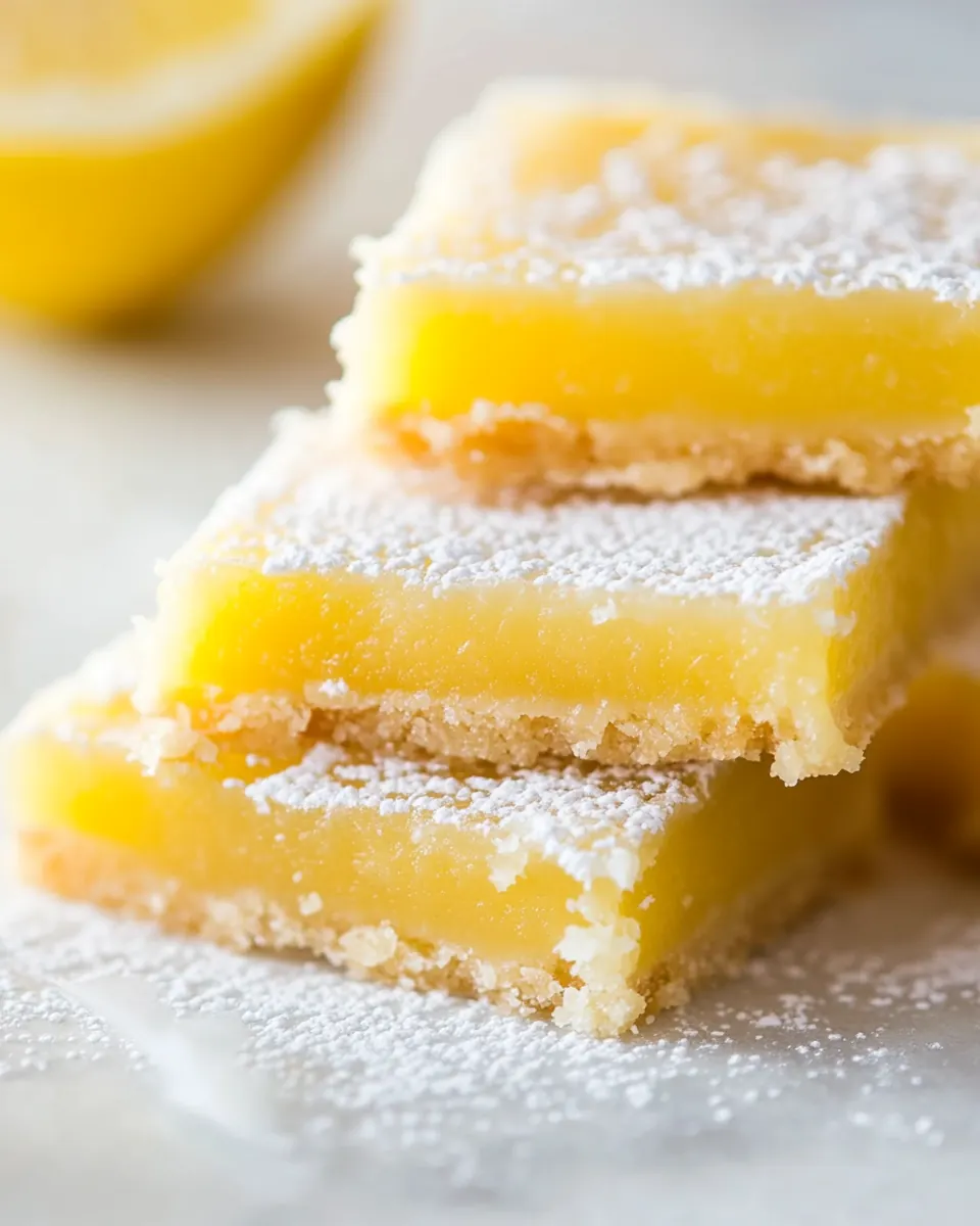 White Chocolate Lemon Bars