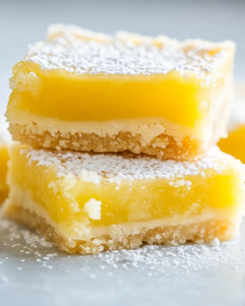 White Chocolate Lemon Bars