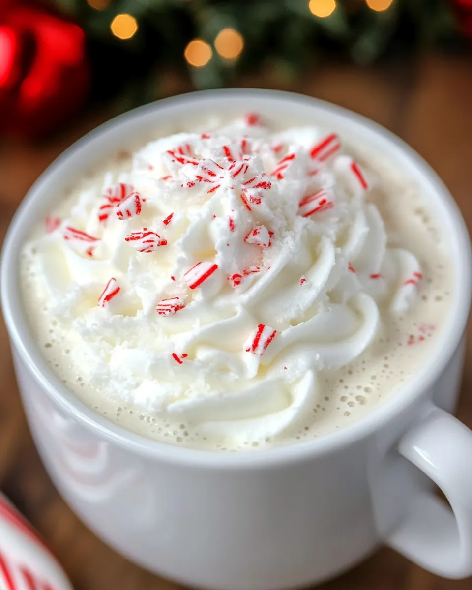 White Chocolate Peppermint Hot Cocoa