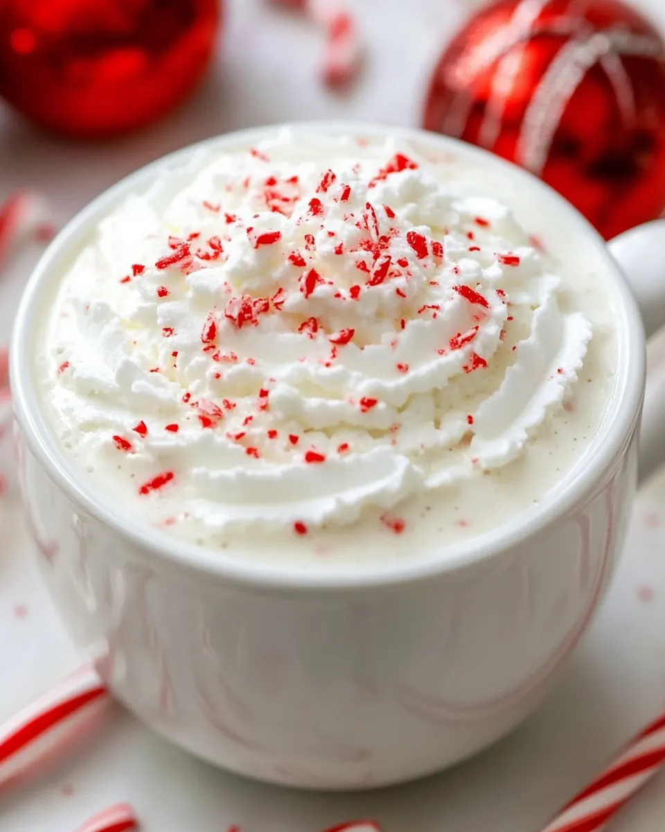 White Chocolate Peppermint Hot Cocoa