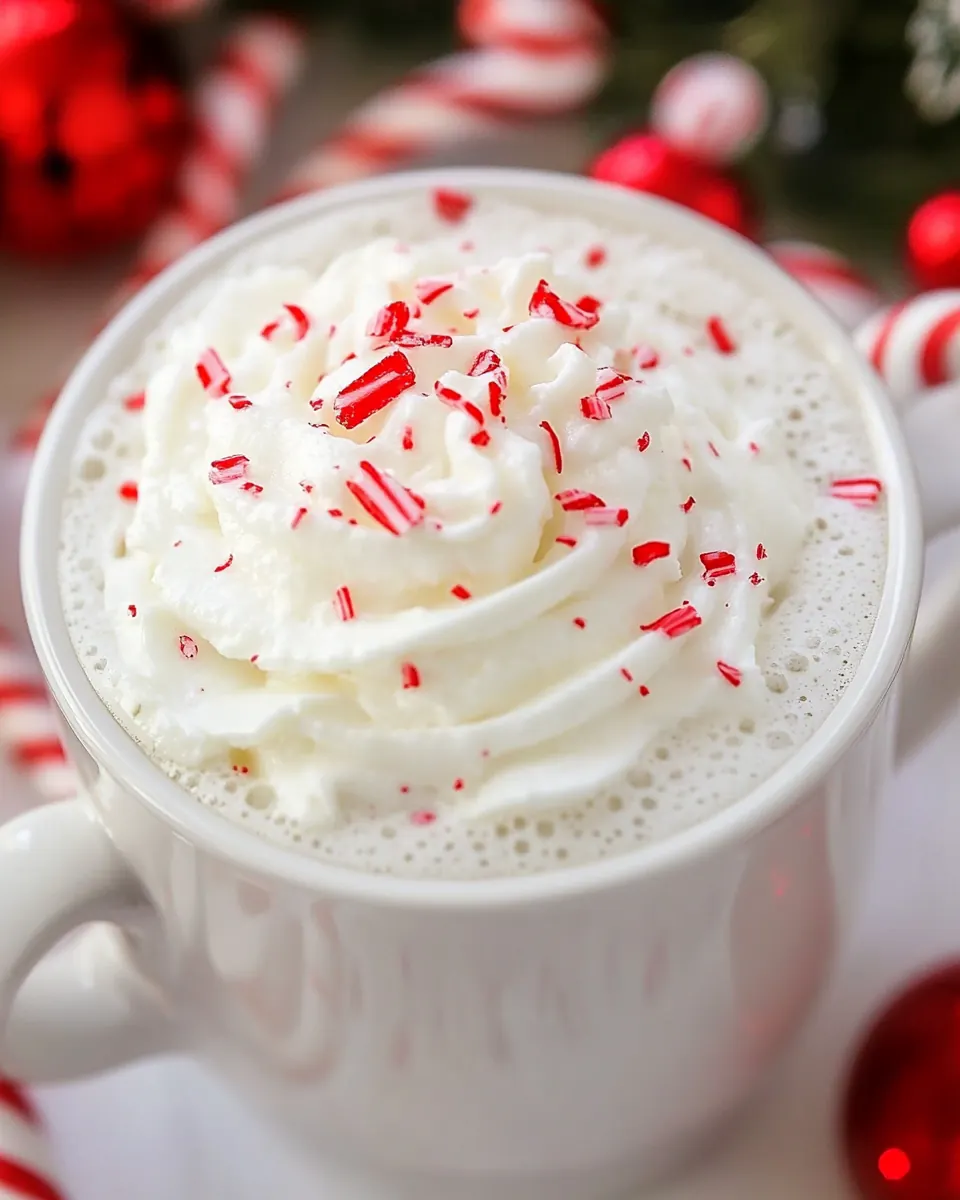 White Chocolate Peppermint Hot Cocoa